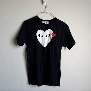 Comme Des Garçons Play Black Heart Logo T-Shirt Sz. L